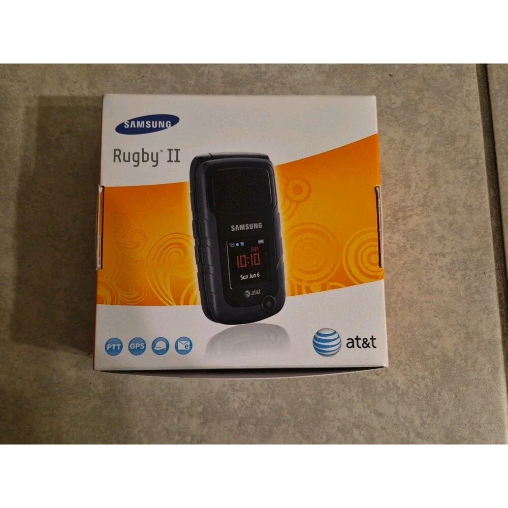 Samsung Rugby 2 II SGH-A847 - Black and Gray ( AT&T ) Cellular Flip Phone 2010
